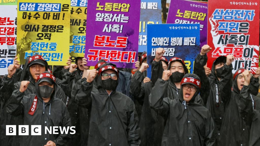 Samsung Electronics union begins indefinite strike