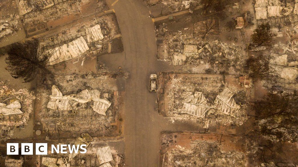 California wildfires: Drone footage shows Paradise devastation