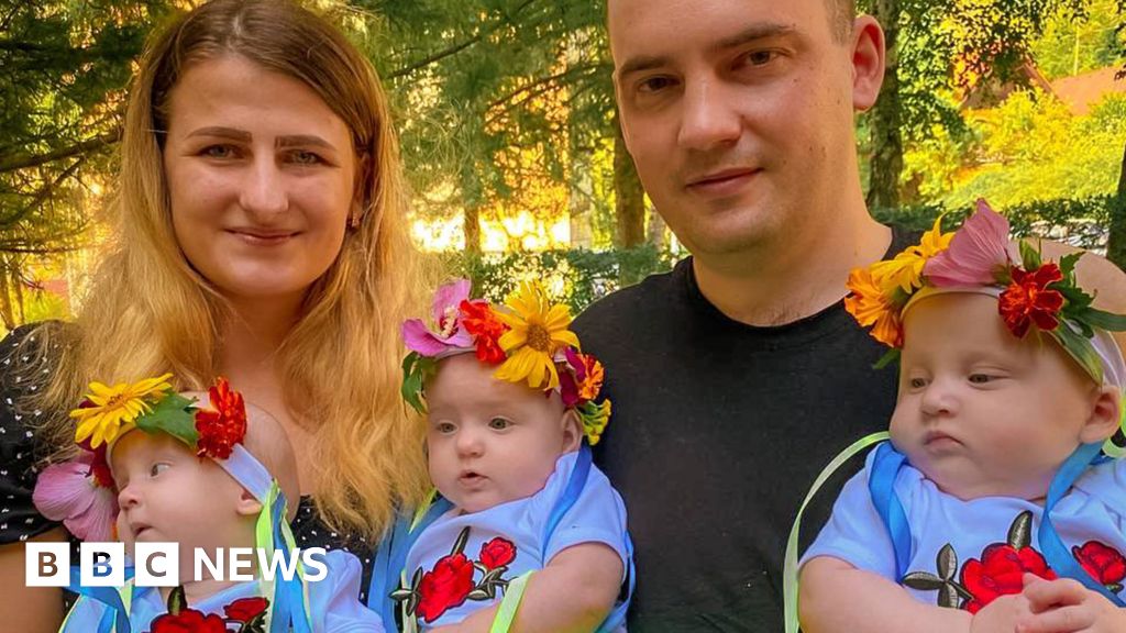 Украинските тризнаци, родени по време на война