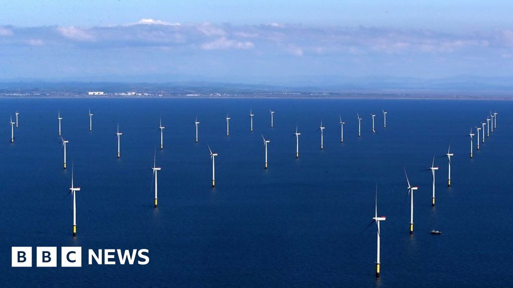 World S Largest Offshore Wind Farm Opens Off Cumbria Bbc News