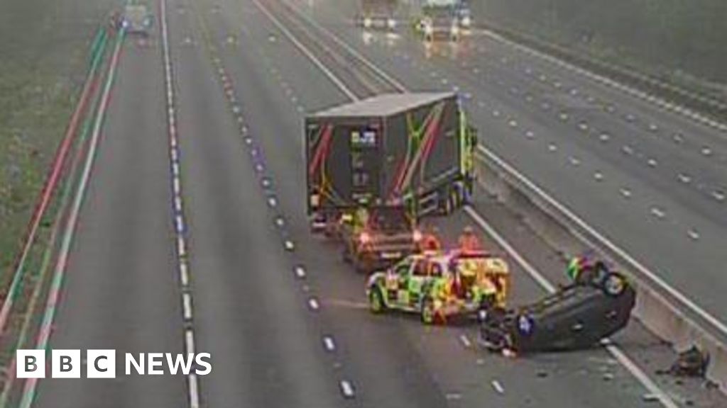 Multiple Major UK Motorways Closed After Crashes