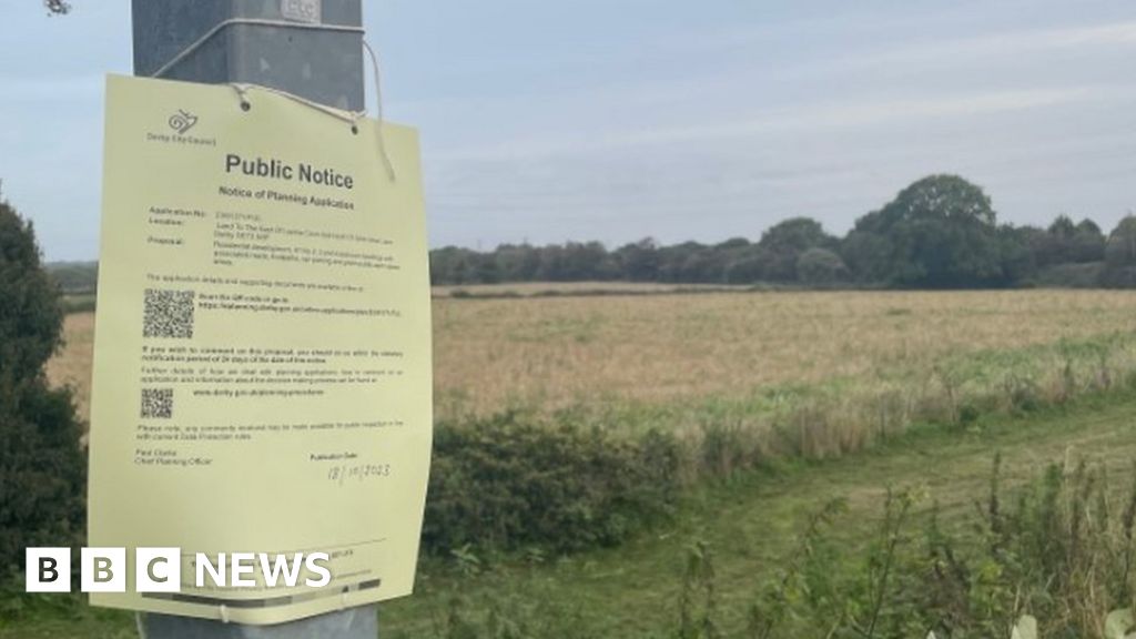 Chellaston New 41home housing estate planned for Derby BBC News