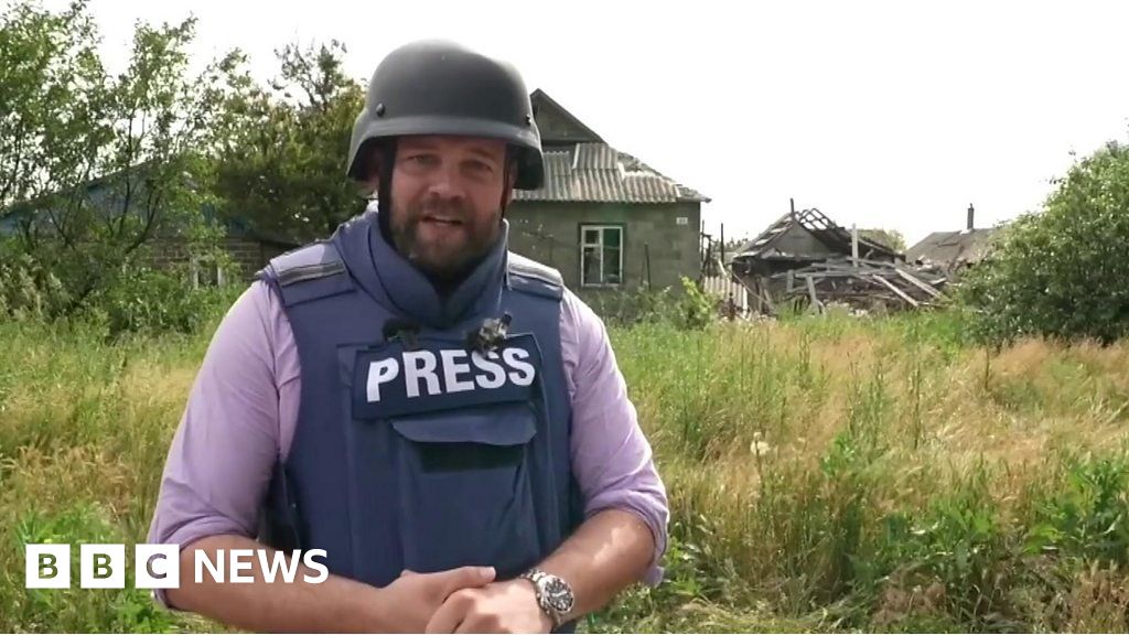 BBC reports from inside Ukrainian village liberated from Russia