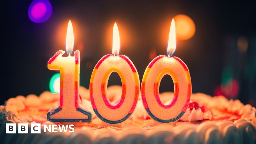 100th birthday cake