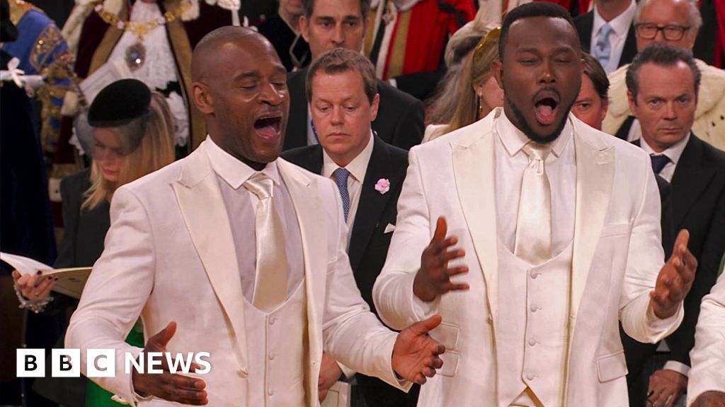 Ascension Choir sing Alleluia at Coronation BBC News