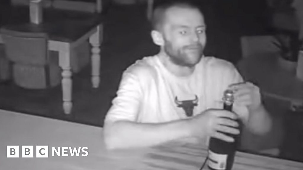 Leigh-on-Sea pub intruder caught on CCTV stealing prosecco