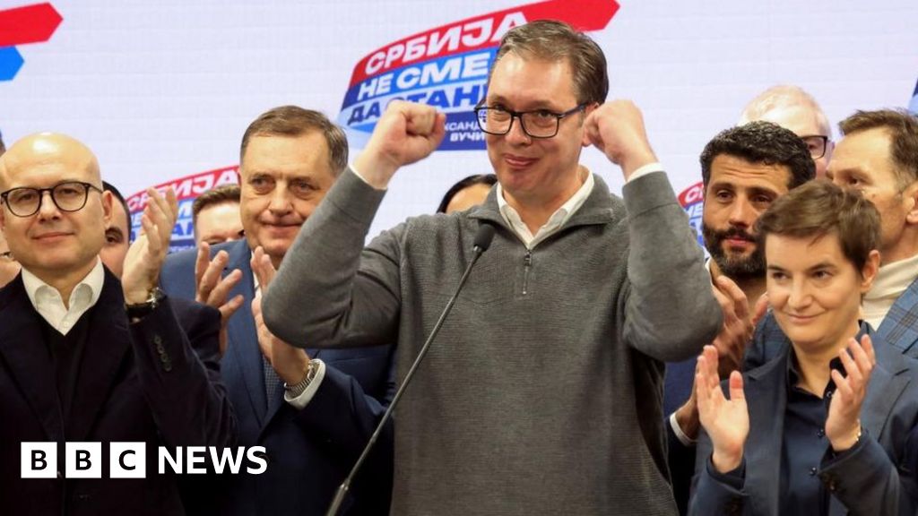 Serbia election: Vucic claims big election victory for ruling party