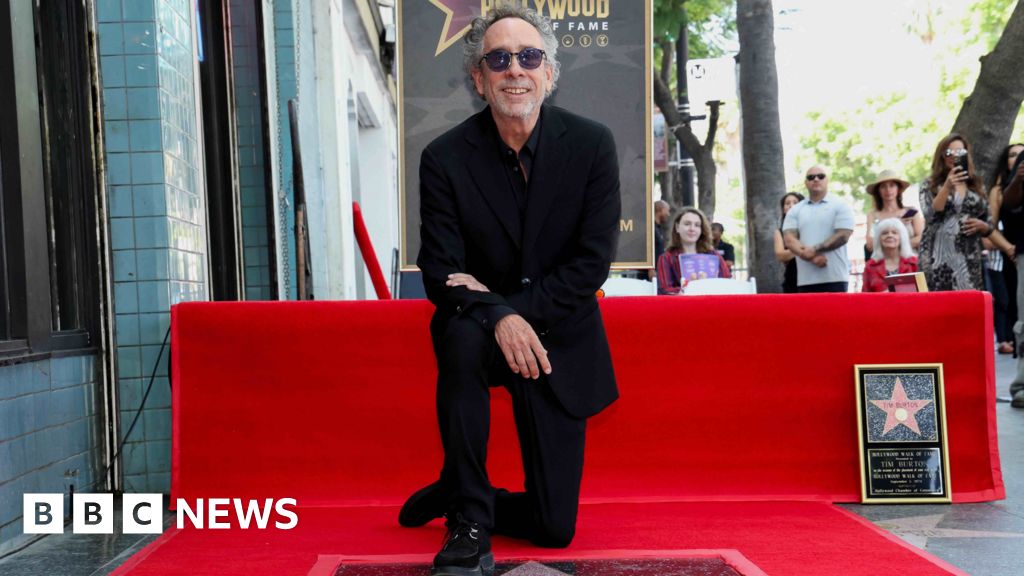Tim Burton receives star on Hollywood Walk of Fame