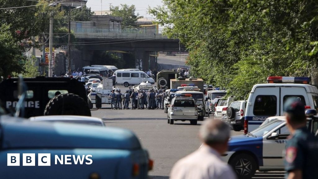 Armenia Police Station Stormed In Yerevan With Hostages Taken BBC News    90423213 034101742 1 