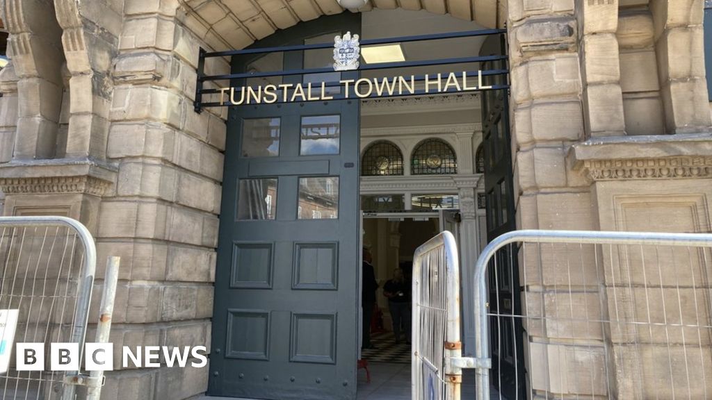 Historic Tunstall Town Hall reopens after major revamp - BBC News