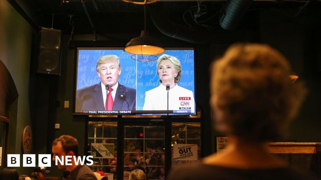 Us Election 71 6m Watch Final Trump And Clinton Debate On Tv In The Us Bbc News