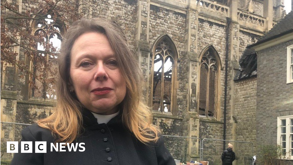 St John's Wood Service held outside firehit church BBC News