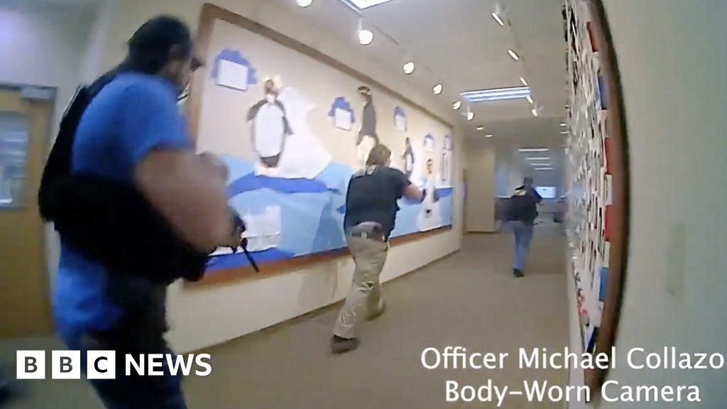 Bodycam Footage Shows Police Response In School Shooting - BBC News