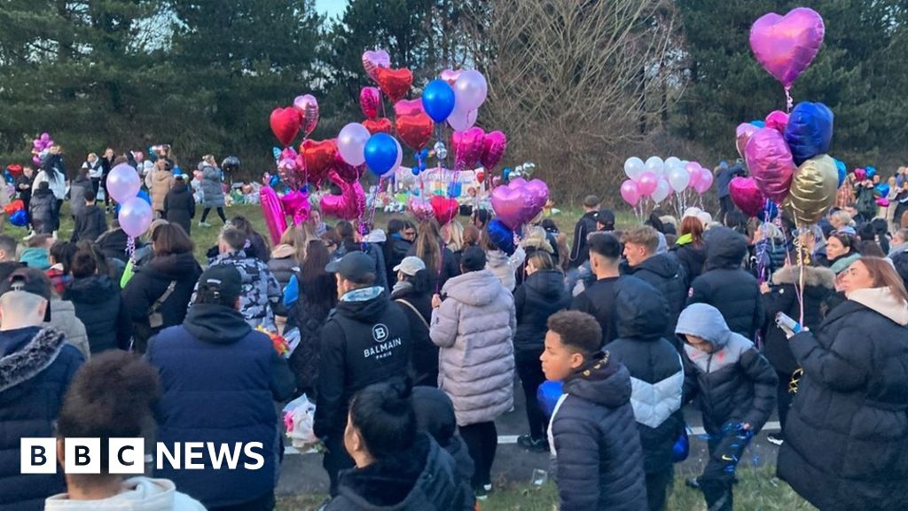 Cardiff car crash: Hundreds attend St Mellons vigil