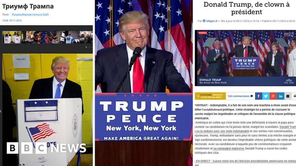 US Election: World Media Reacts To Donald Trump Win - BBC News