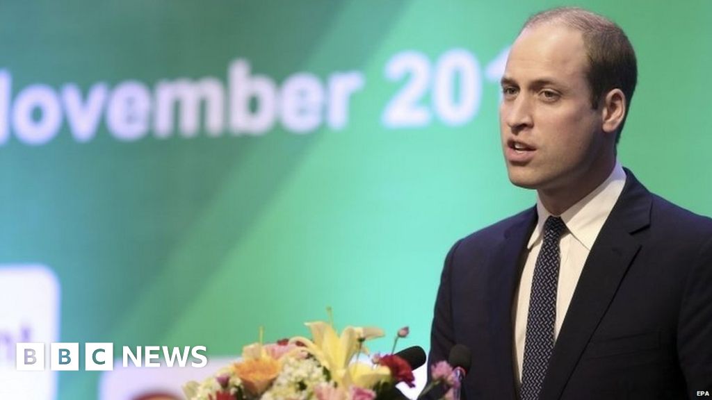 Prince William 'We can win animal trafficking battle' BBC News