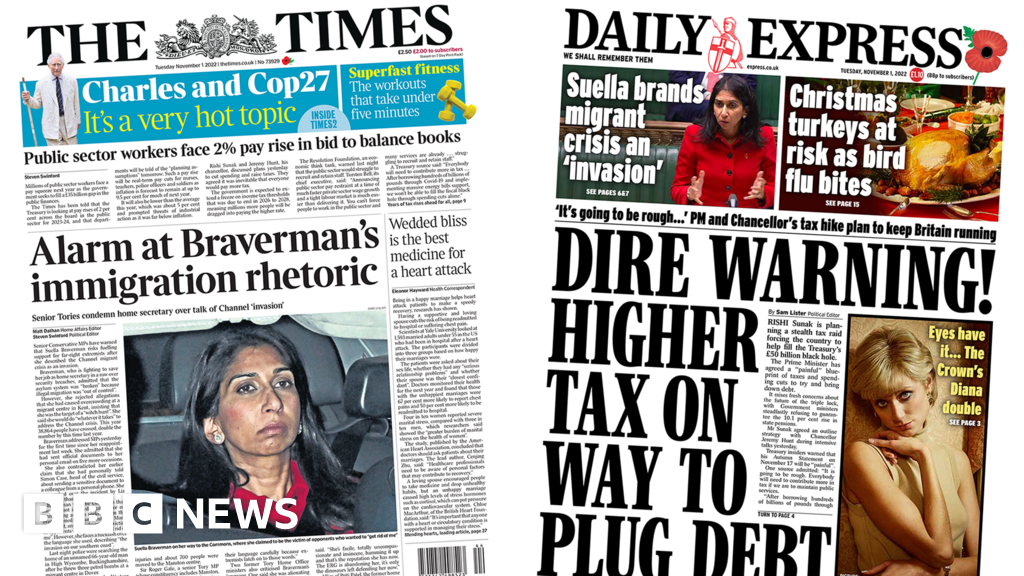 The Papers: Braverman cabinet 'anger' and 'tax rises for all'