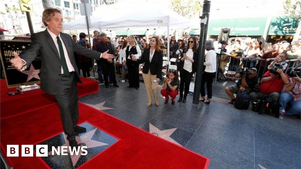 Hugh Laurie Honoured With Hollywood Walk Of Fame Star Bbc News