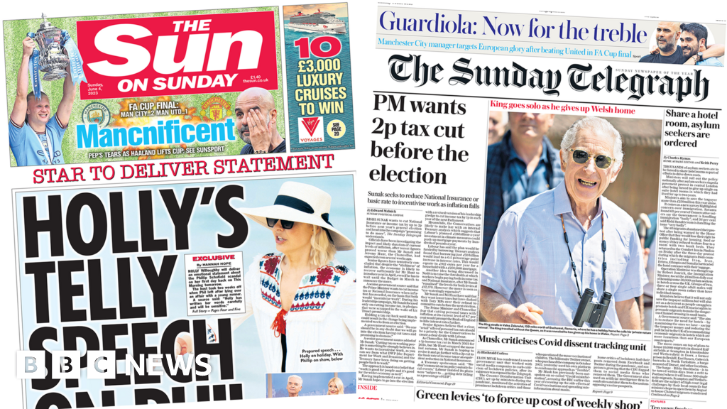 Newspaper headlines: Holly’s ‘speech on Phil’ and PM ‘wants tax cut’