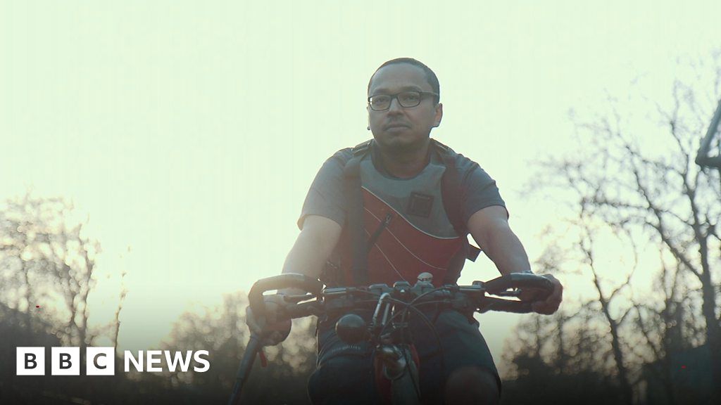 London S Canal Litter Collected By Floating Bicycle Bbc News