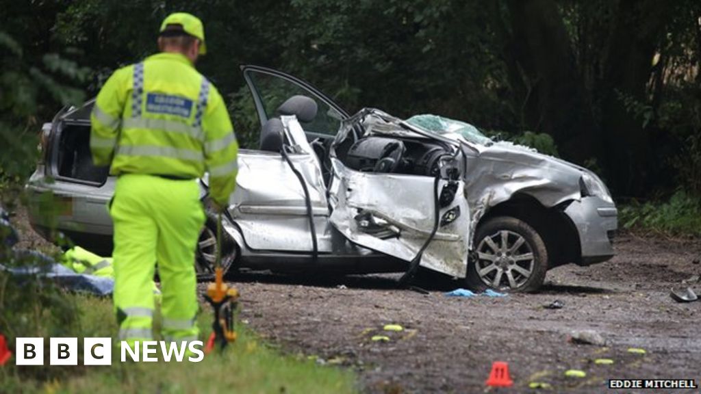 Driver dies in Chichester crash with parked vehicle BBC News