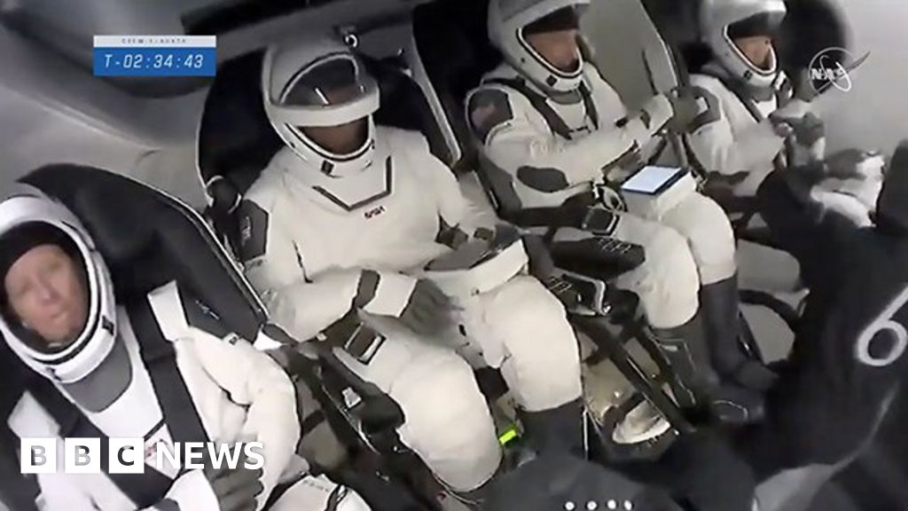 Nasa SpaceX launch: Astronaut crew strapping in for launch