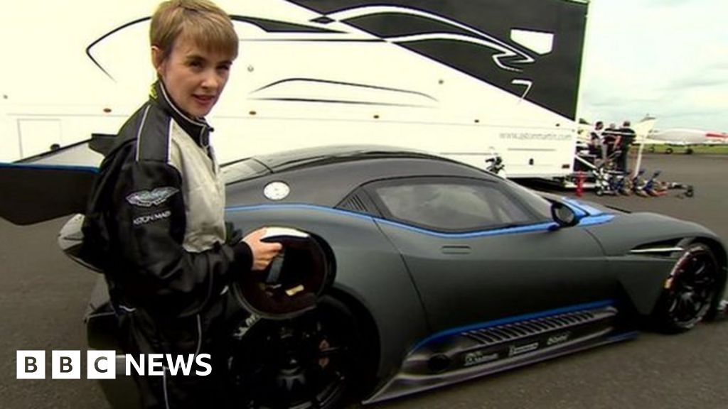 Taking A Lap In A £1.5m Aston Martin - BBC News