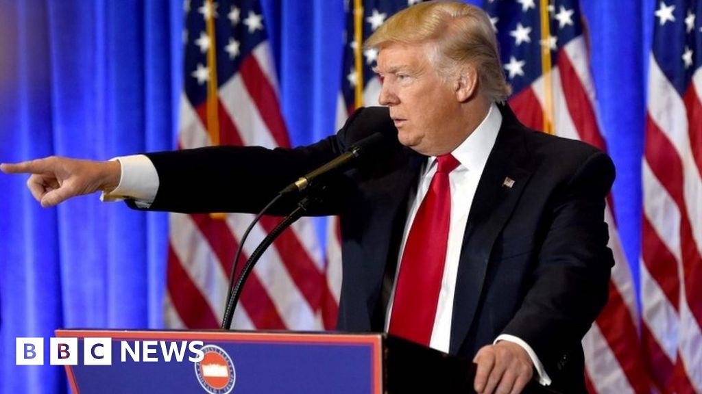 Trump Condemns Spy Agency Leak Of Fake News Bbc News