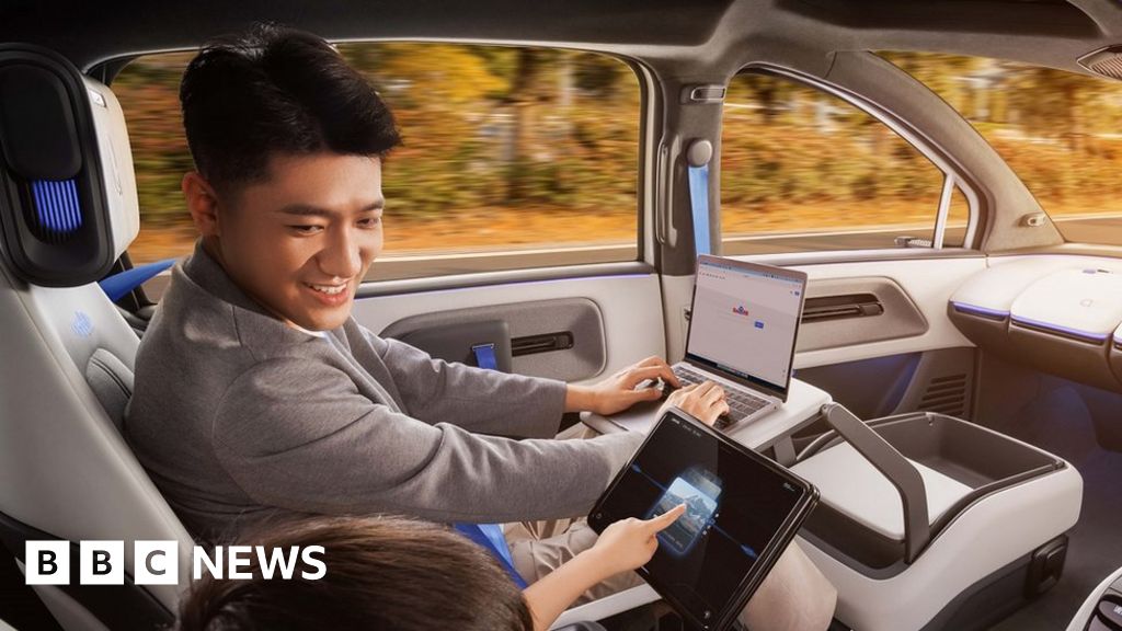 Baidu unveils new self-driving taxi in China – BBC