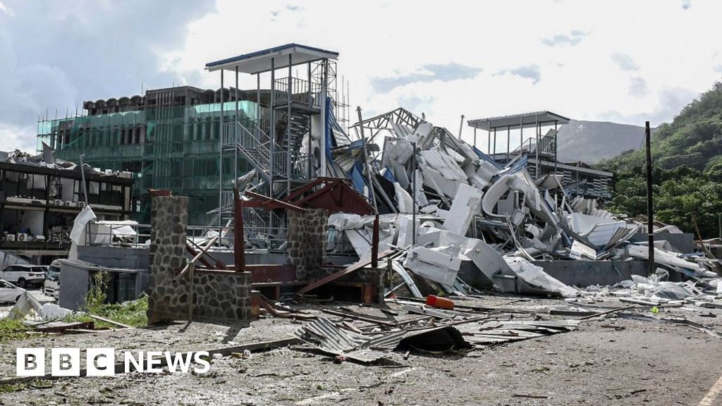 President Ramkalawan says the explosion site in Seychelles resembles a war zone