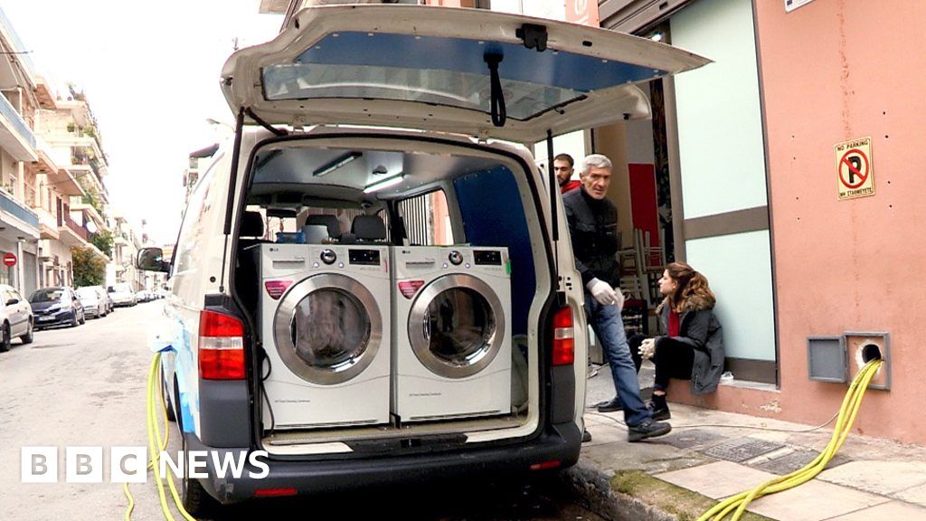 The mobile laundry for homeless people