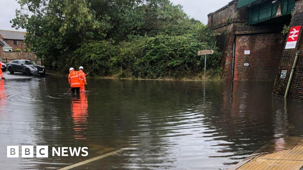 Weather: Rain causes air, road and rail disruption in South East