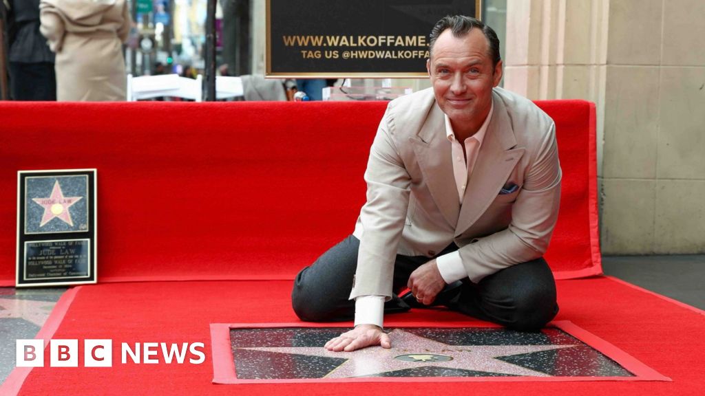 Jude Law gets a star on Hollywood Walk of Fame