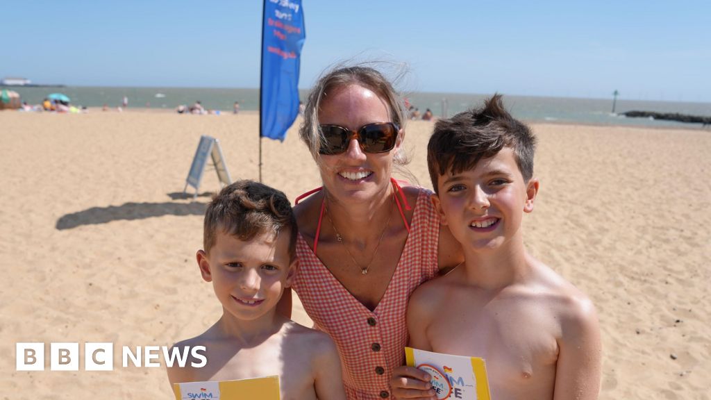 Children sign up to sea safety lessons on the Essex coast