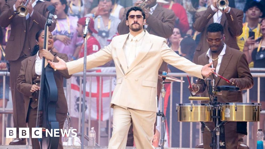 Bad Bunny: Latin star lights up London with history-making stadium show