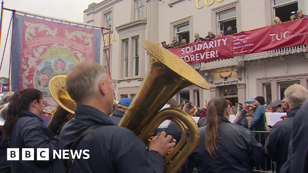 Durham Miners' Gala marks 40th anniversary of strike