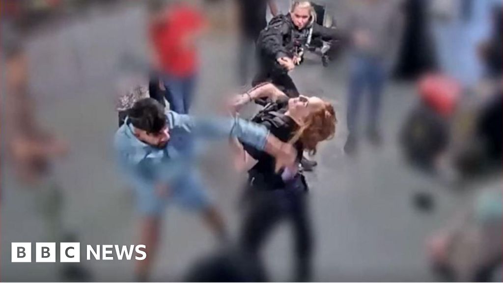Jury shown CCTV of Manchester airport brawl