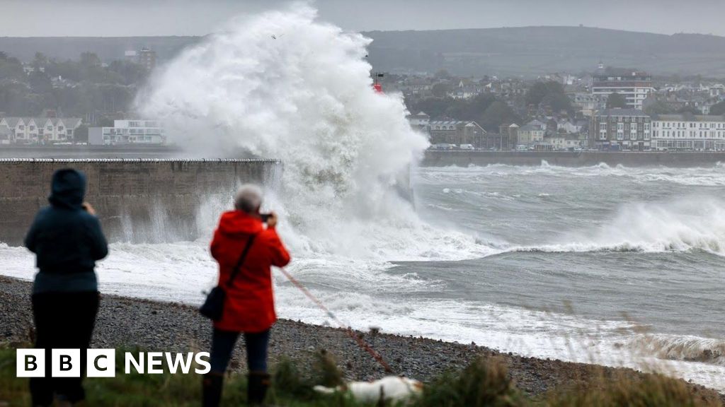 Train cancellations as wind and rain batter Devon and Cornwall