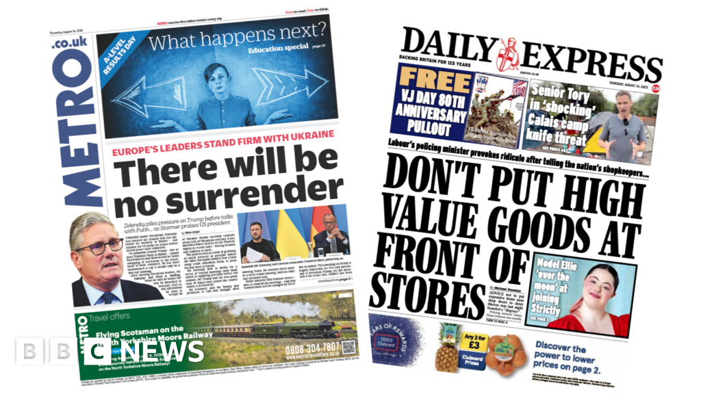The Papers: No surrender from Ukraine and Policing minister provokes ridicule