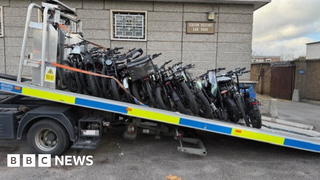 Dozens of illegal e-bikes seized in police raids