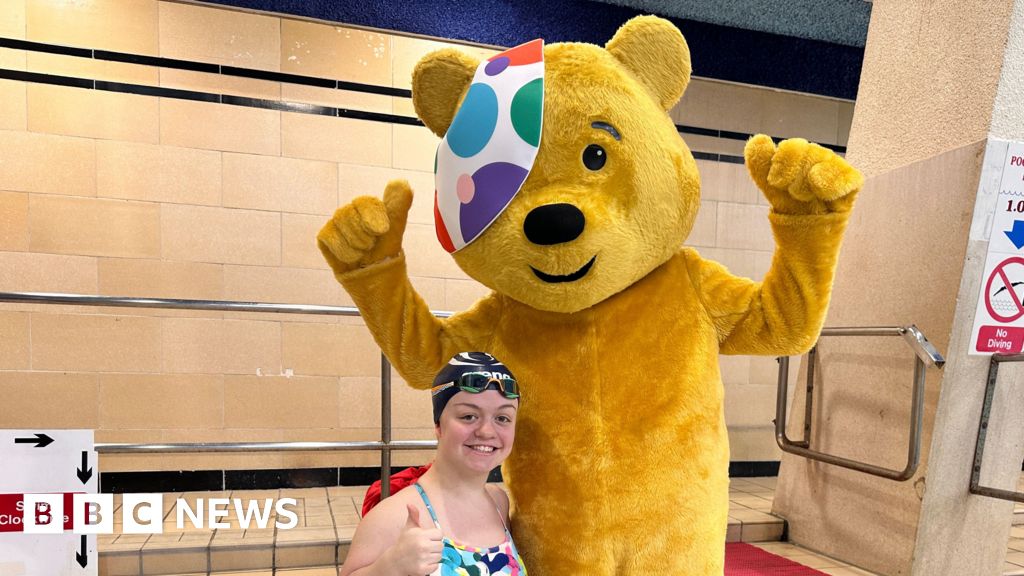 Newton helps Children in Need swimming challenge