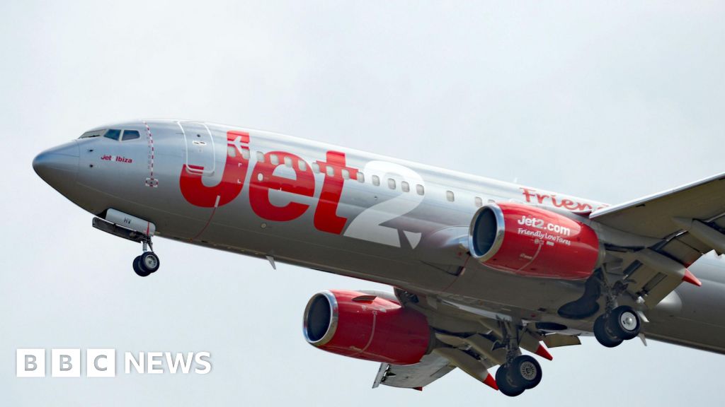 Jet2 plane rams bird in flight