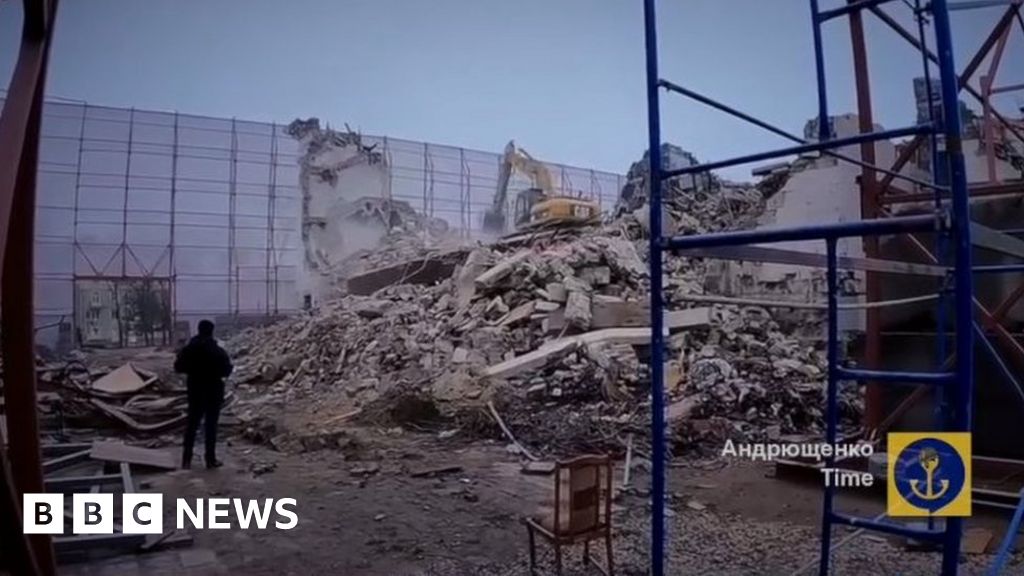Mariupol theatre demolished ‘to hide Russian crimes’, aide says