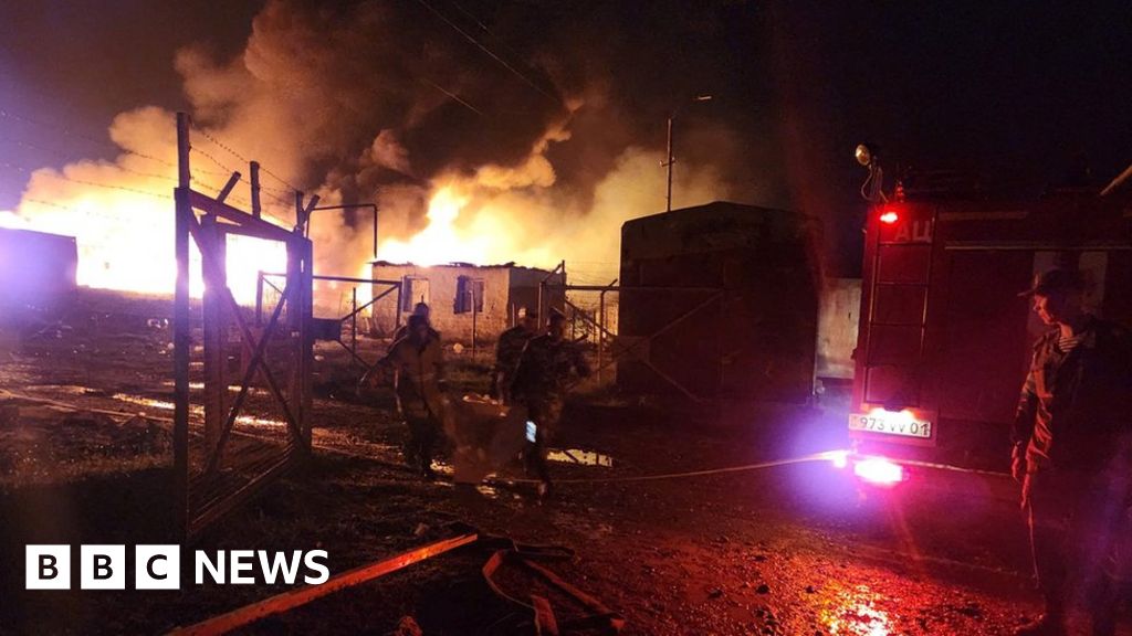 Nagorno-Karabakh: Fuel depot blast kills 20 as refugee count rises