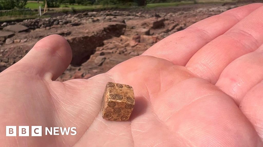 Bone gaming dice discovered at Roman dig in Northumberland