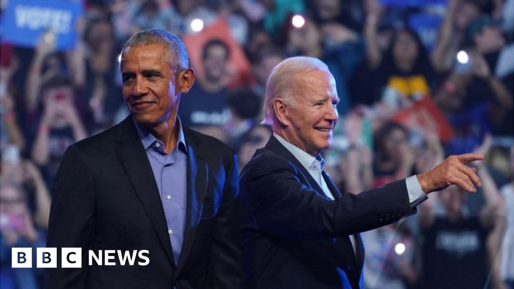 Duelling US presidents descend on key swing state Pennsylvania