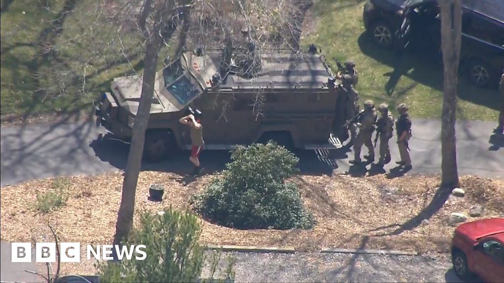 Watch the arrest of the suspected document leaker