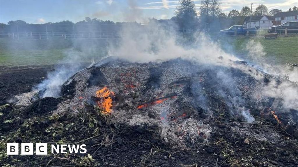 Suspected Arson Destroys Ripley Surrey Bonfire, Community Rallies To Rebuild