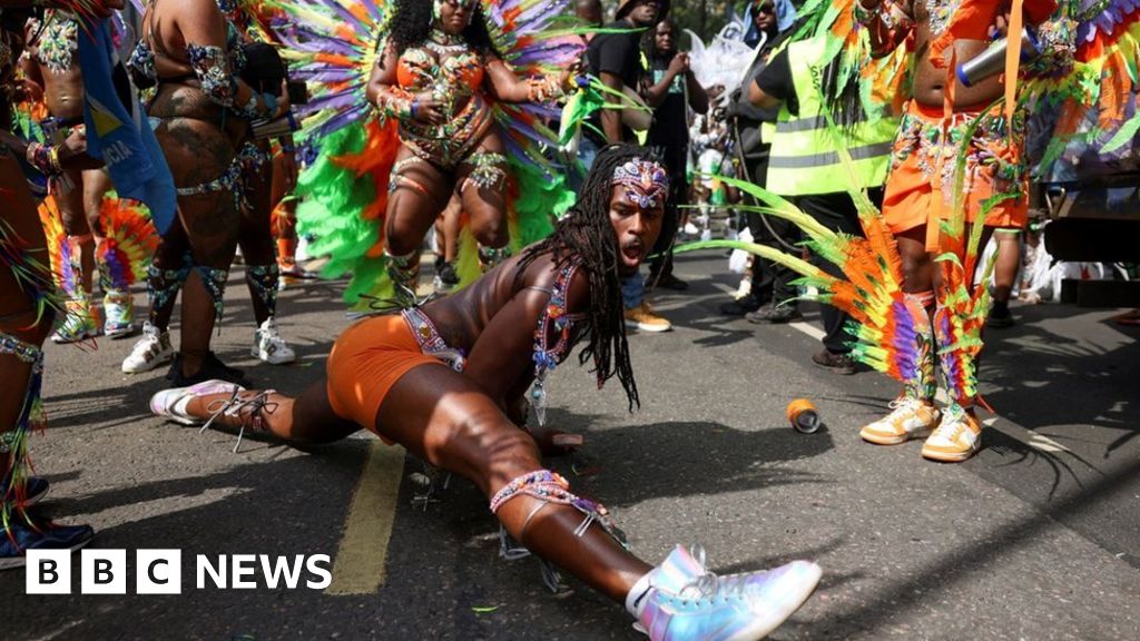 Notting Hill Carnival celebrates Windrush legacy in blaze of colour