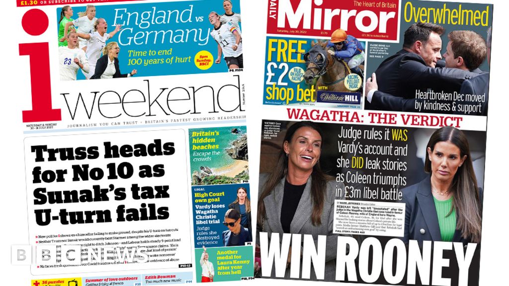 Newspaper headlines: Truss ‘heads for No 10’ and ‘Coleen plots revenge’